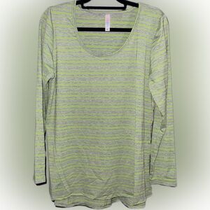 LuLaRoe Lynnae Long Sleeve Top Size XL